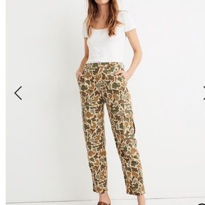 NWT Madewell Camo Pants Sz. 24